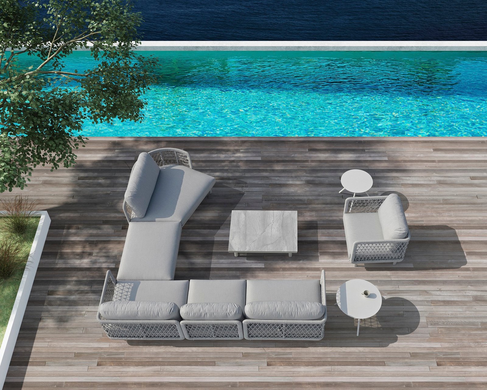 CLUB armless deep chair