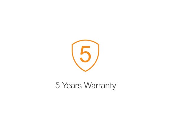 5 Years Warranty